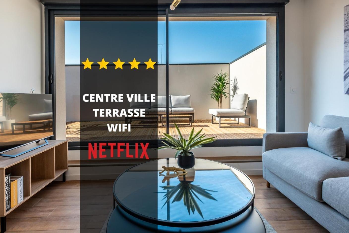 Downtown Rooftop - Centre Ville - Wifi - Terrasse - Netflix Ам'єн Екстер'єр фото